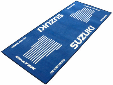 Bike-It SUZUKI Blue Motorbike Garage Pit Mat Motorcycle Floor Rug GSXR