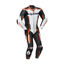 Load image into Gallery viewer, IXON VORTEX 2 Black/White/Orange KTM Leather CE Certified Motorbike Racing Suit