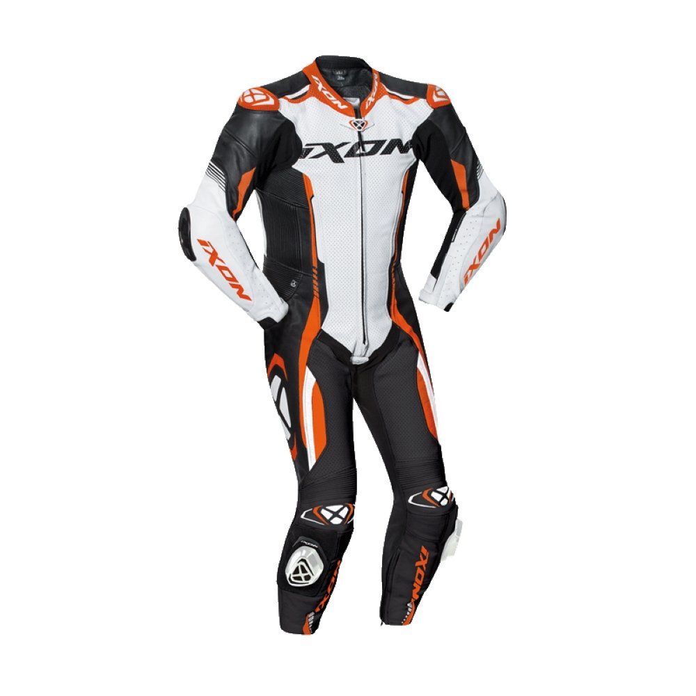 IXON VORTEX 2 Black/White/Orange KTM Leather CE Certified Motorbike Racing Suit