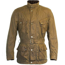 Load image into Gallery viewer, RICHA BONNEVILLE Waxed Cotton Classic Motorcycle Waterproof Jacket CE Armour
