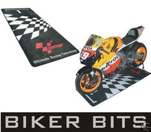 Load image into Gallery viewer, MotoGP &#39;PARC FERME&#39; Motorbike Garage Pit Mat/Motorcycle Floor Rug