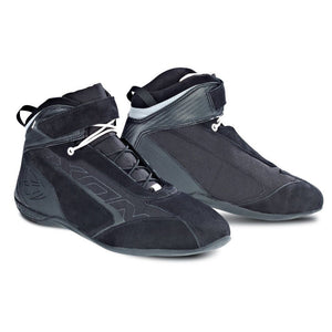 IXON SPEEDER Suede CE Motorcycle/Scooter Sports Ankle Black Boots/Shoes