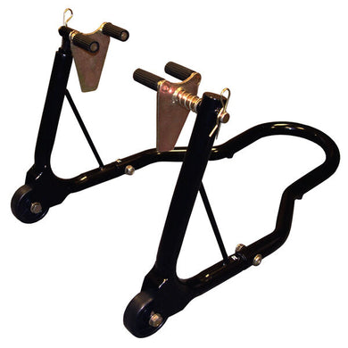 Moto-GP Front Wheel Black Paddock Stand for Track Days from Bike-It/Biketek