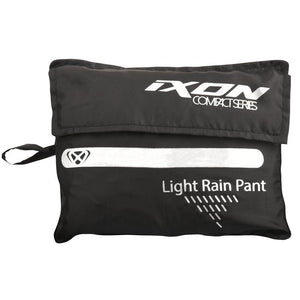 IXON COMPACT Black Motorcycle Rain Trousers Waterproof Lightweight with Bag