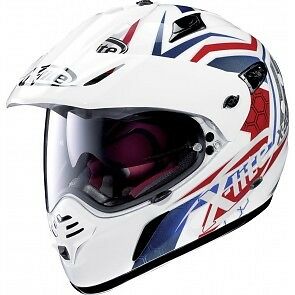 XLite X551 GT Kalahari N-Com White/Red/Blue Adventure Motorcycle Helmet