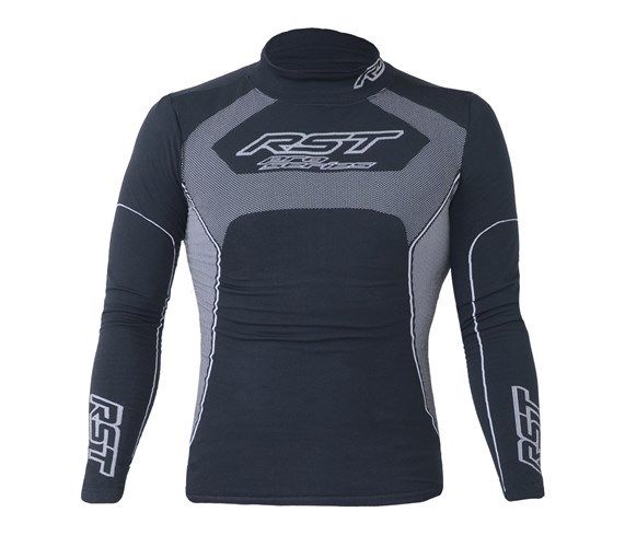 RST TECH X COOLMAX Long Sleeve Top Base Layer Motorcycle Black/Grey Clothing