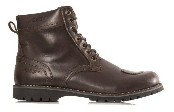 RST Roadster Motorcycle Motorbike Full Grain Leather Vintage Street Retro Boots