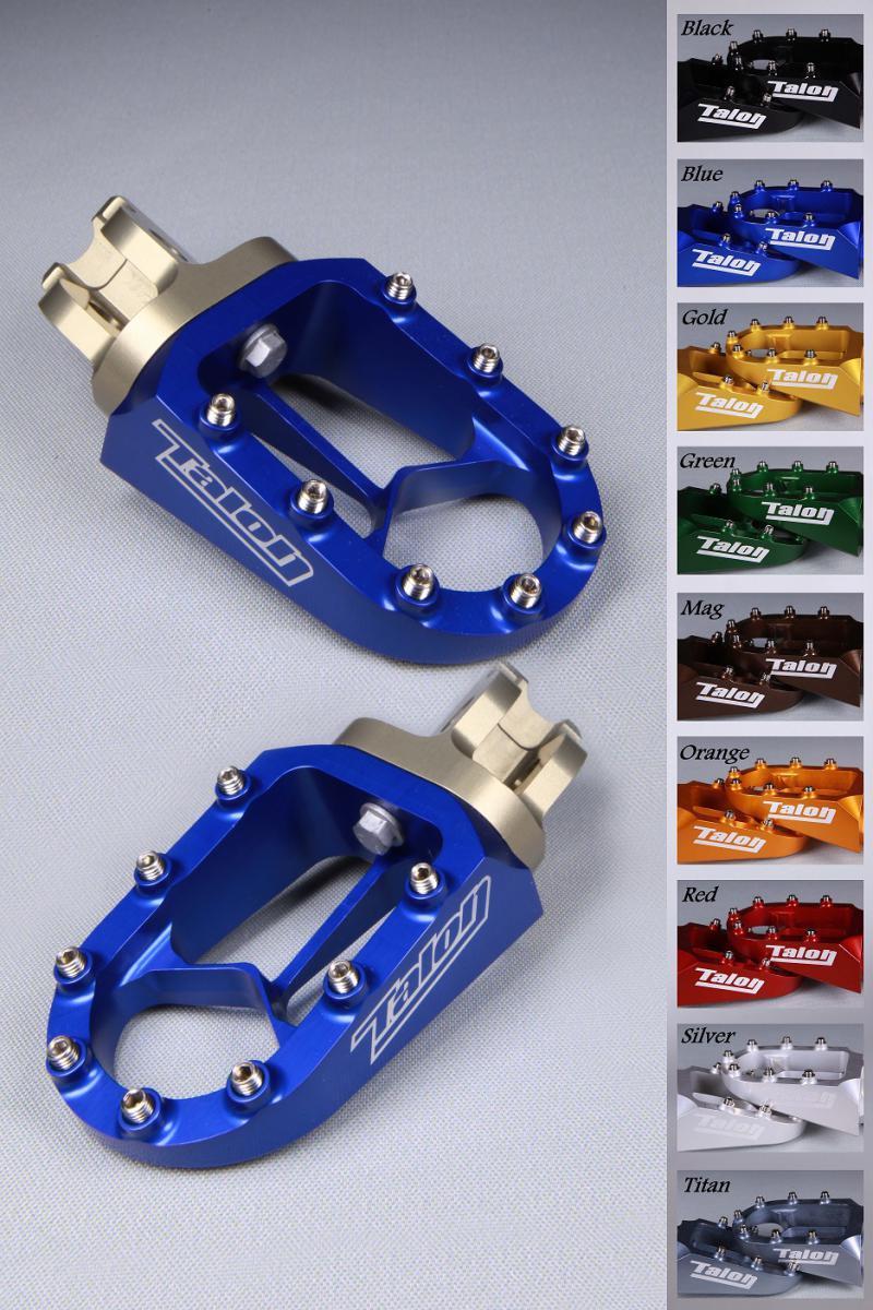 TALON X8 BLUE FOOTRESTS Yamaha YZF/WRF 250-450 2001-ON, YZ 125/250 1999-ON