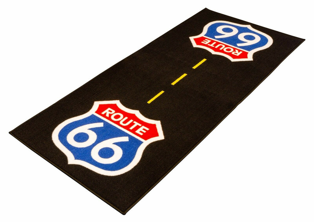 Biketek ROUTE 66 Motorbike Garage Pit Mat Motorcycle Floor Rug