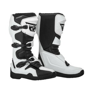 FLY 2019 Maverick Adult Boot Black/White/Hi-Vis for Motocross MX Off-Road Enduro