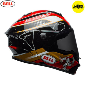 Bell Street 2018 Star Mips Impact Technology Torsion/IOM Motorcycle Helmet