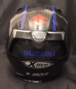 X-Lite X803 CARBON Puro Gloss SUZUKI Stickers FREE Dark Visor Motorbike Helmet