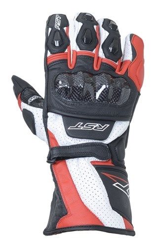 RST Delta 3 CE RED Motorbike/Scooter Leather/Carbon Gloves cheap